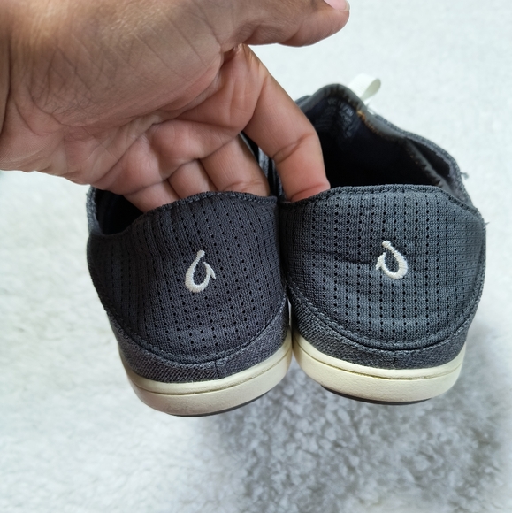 OluKai Nohea Moku Casual Drop Heel Gray Blue Shoes 10283-6C6C Men's Size 9 - Picture 5 of 7